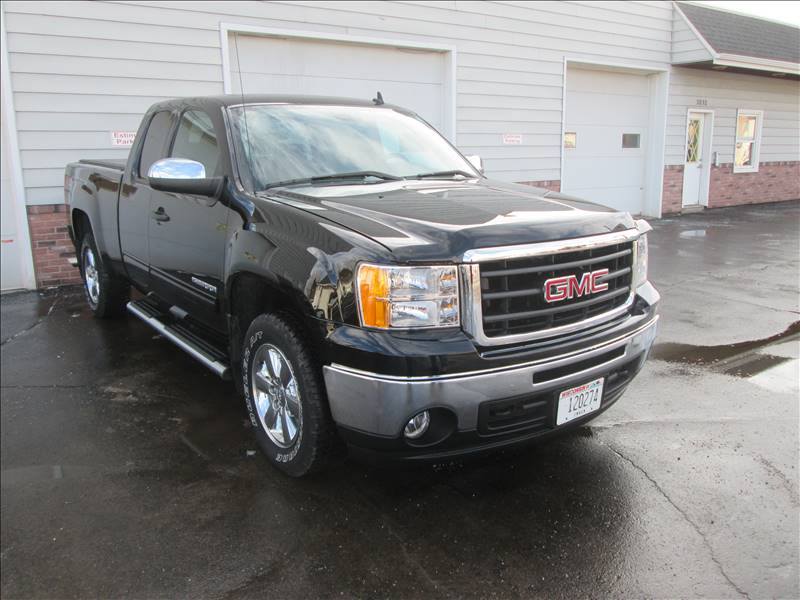 Image of a truck with a repaired front end.